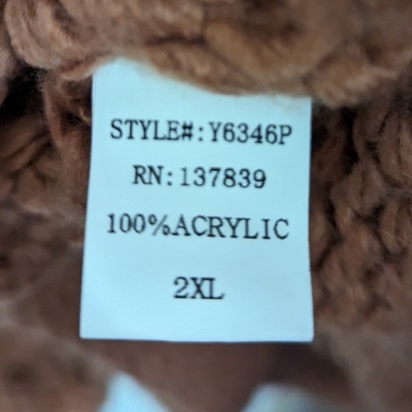 EUC Oversized Pink Fashion Nova Bubble Crocheted Sweater - Picture 7 of 9